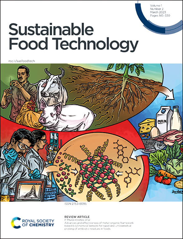 Go to journal home page - Sustainable Food Technology